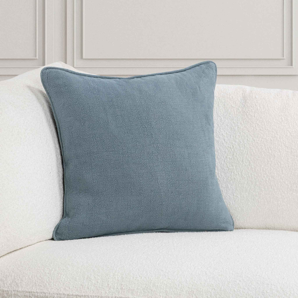 SLD Bedford Chambray Linen 22x22 Throw Pillow (Set of 2) by Classic Home at Eve Furniture