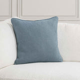 SLD Bedford Chambray Linen 22x22 Throw Pillow (Set of 2) by Classic Home at Eve Furniture