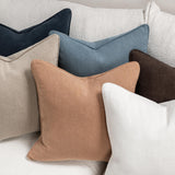 SLD Bedford Ganache Linen 22x22 Throw Pillow (Set of 2) by Classic Home at Eve Furniture