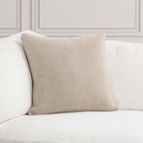 SLD Bedford Natural Linen 22x22 Throw Pillow (Set of 2) by Classic Home at Eve Furniture