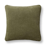 SLD Bedford Olive Green Linen 22x22 Throw Pillow (Set of 2) by Classic Home at Eve Furniture