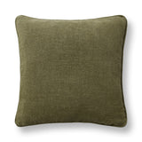 SLD Bedford Olive Green Linen 22x22 Throw Pillow (Set of 2) by Classic Home at Eve Furniture