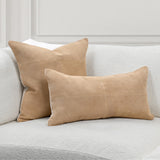 SLD Clemson Brown Suede Biscotti 14x26 Throw Pillow (Set of 2) by Classic Home at Eve Furniture