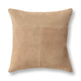 SLD Clemson Brown Suede Biscotti 22x22 Throw Pillow (Set of 2) by Classic Home at Eve Furniture