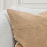 SLD Clemson Brown Suede Biscotti 22x22 Throw Pillow (Set of 2) by Classic Home at Eve Furniture
