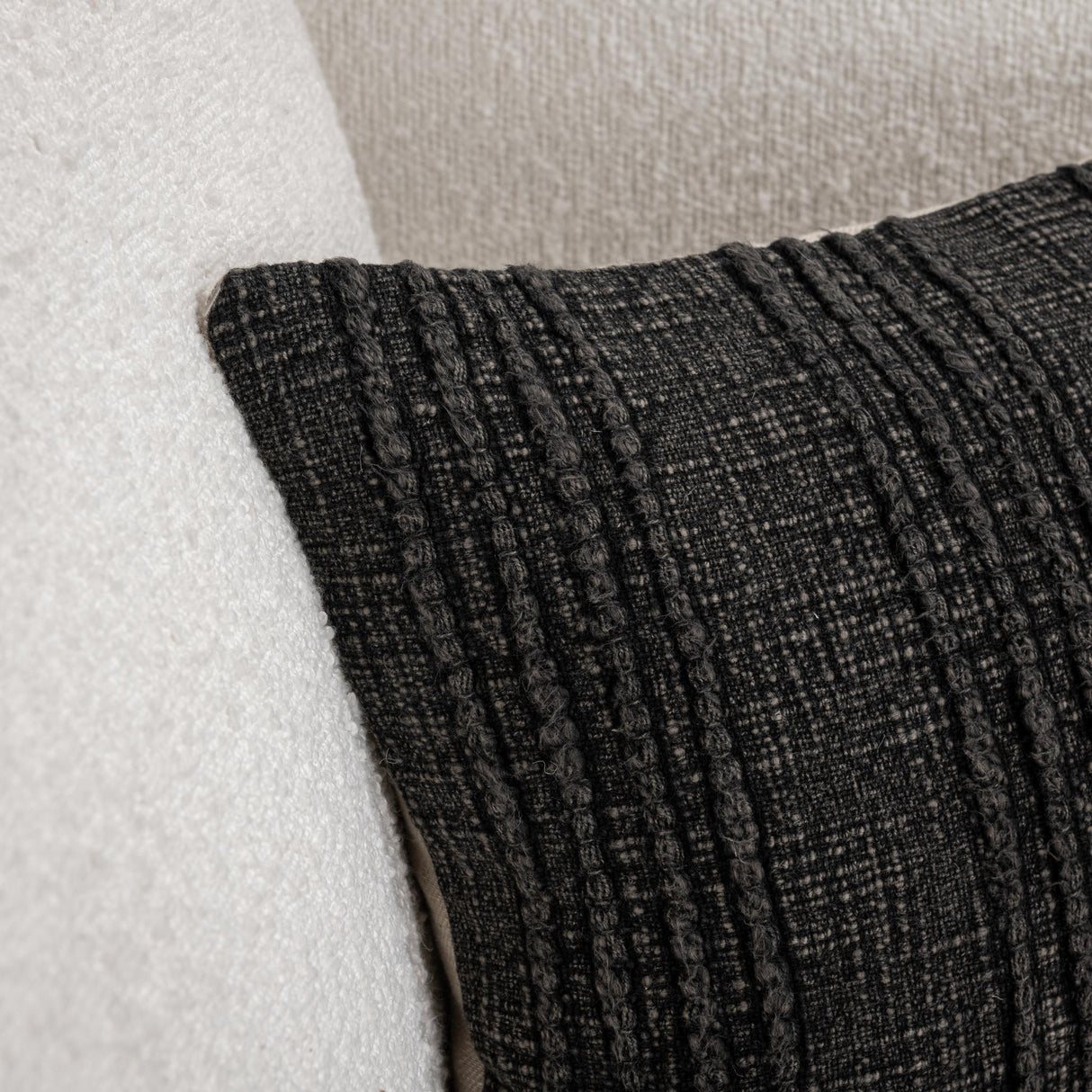 SLD Gratitude Black Multiple Sizes Throw Pillow (Set of 2) by Classic Home at Eve Furniture