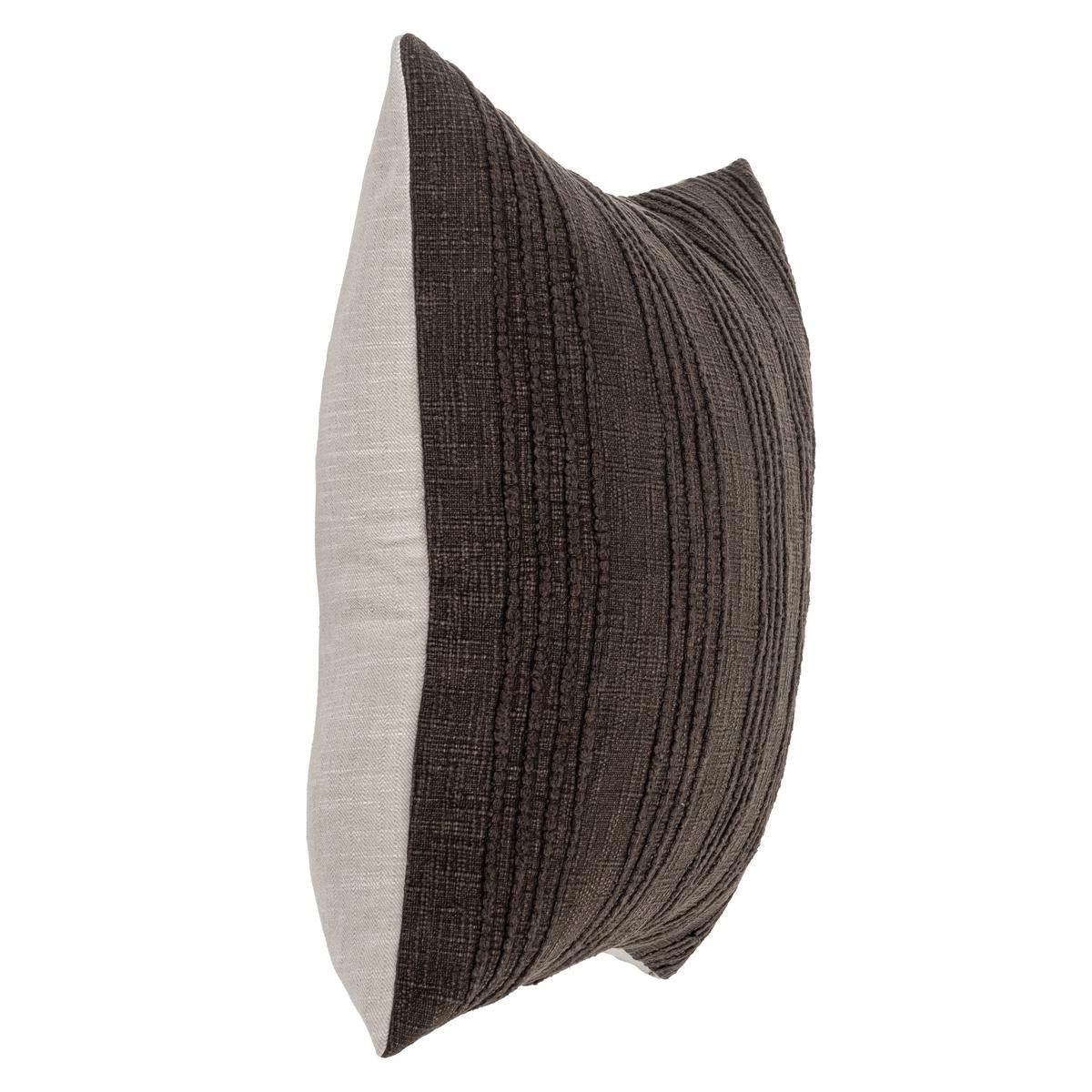 SLD Gratitude Ganache Brown Multiple Sizes Throw Pillow (Set of 2) by Classic Home at Eve Furniture