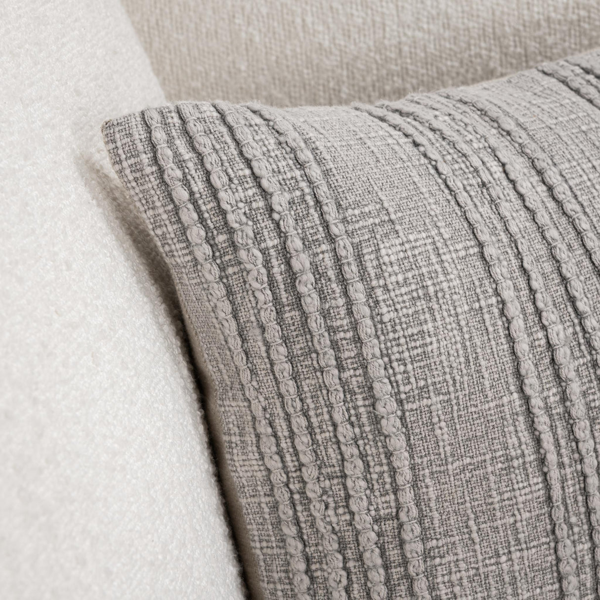 SLD Gratitude Gray Multiple Sizes Throw Pillow (Set of 2) by Classic Home at Eve Furniture