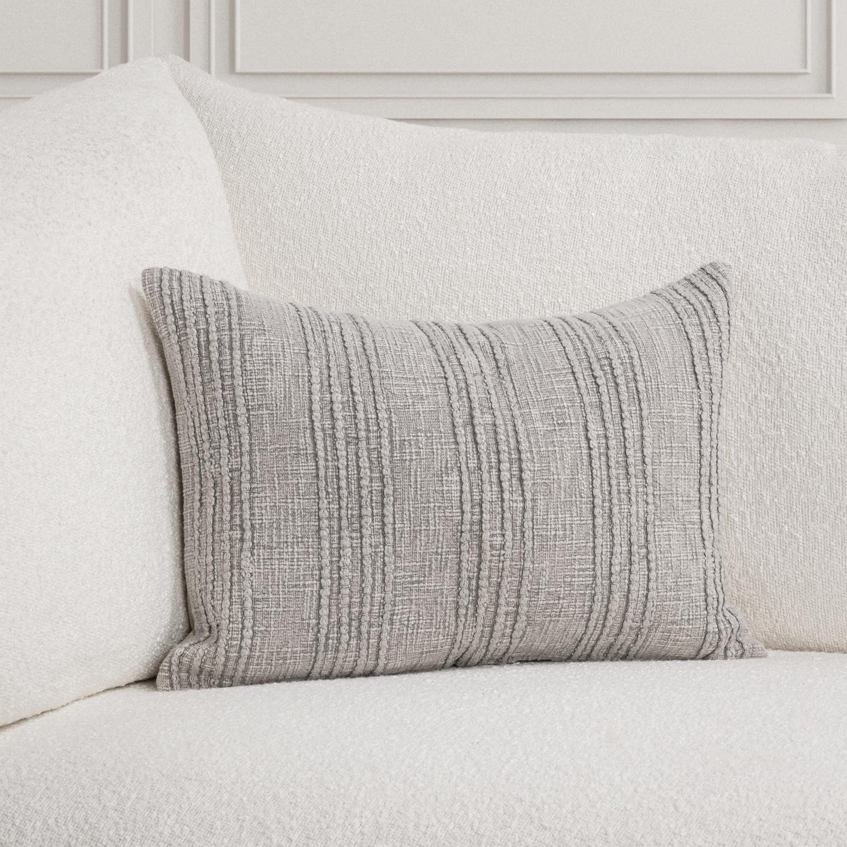 SLD Gratitude Gray Multiple Sizes Throw Pillow (Set of 2) by Classic Home at Eve Furniture