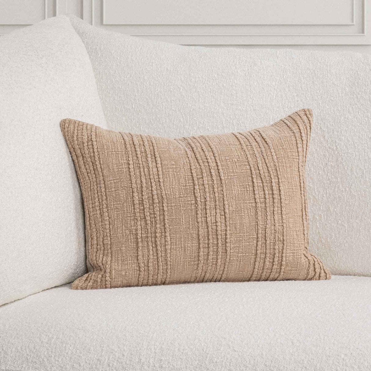 SLD Gratitude Natural Multiple Sizes Throw Pillow (Set of 2) by Classic Home at Eve Furniture