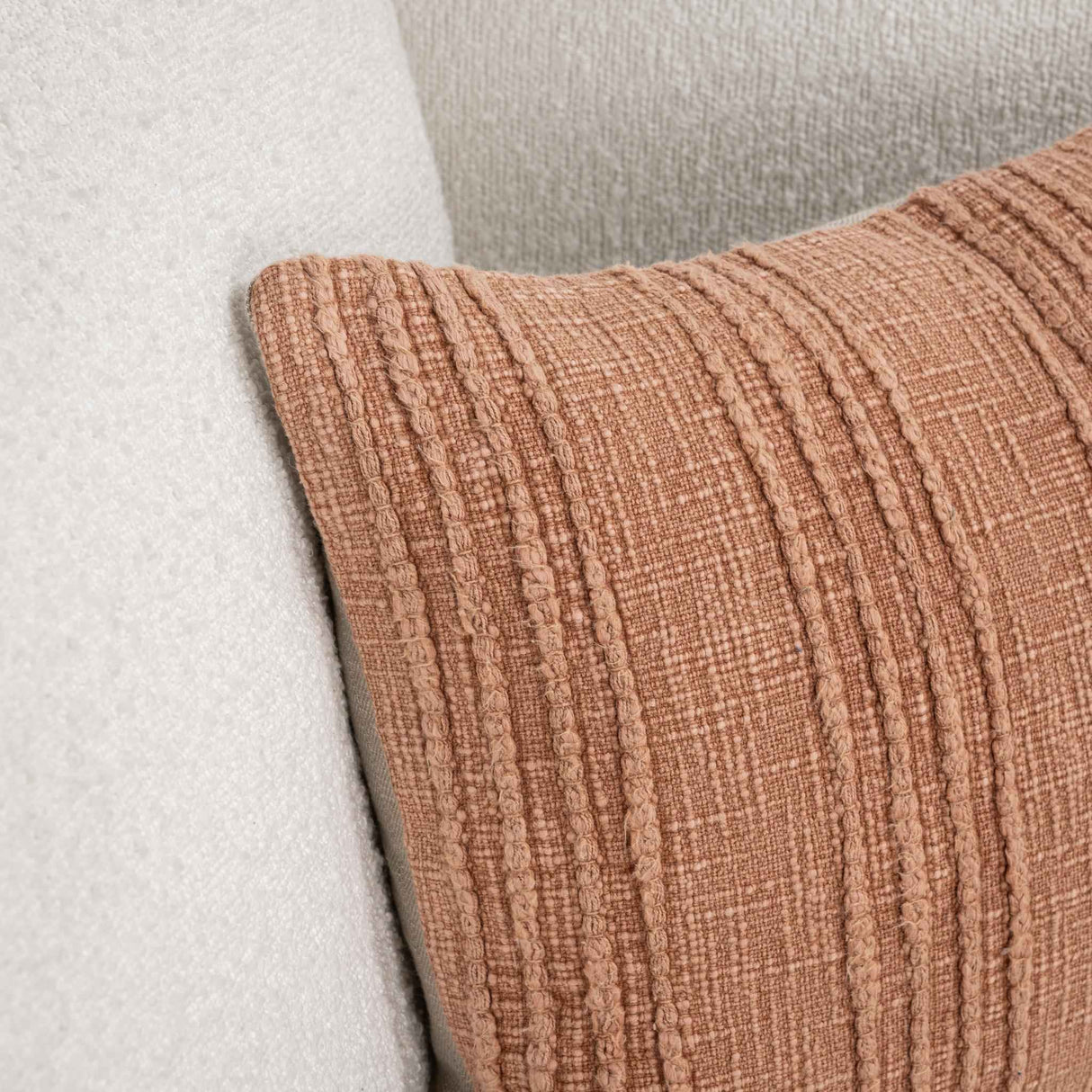 SLD Gratitude Terracotta Multiple Sizes Throw Pillow (Set of 2) by Classic Home at Eve Furniture