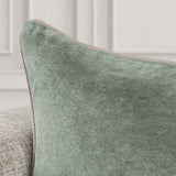 SLD Heirloom Bay Green Velvet Multiple Sizes Throw Pillow (Set of 2) by Classic Home at Eve Furniture