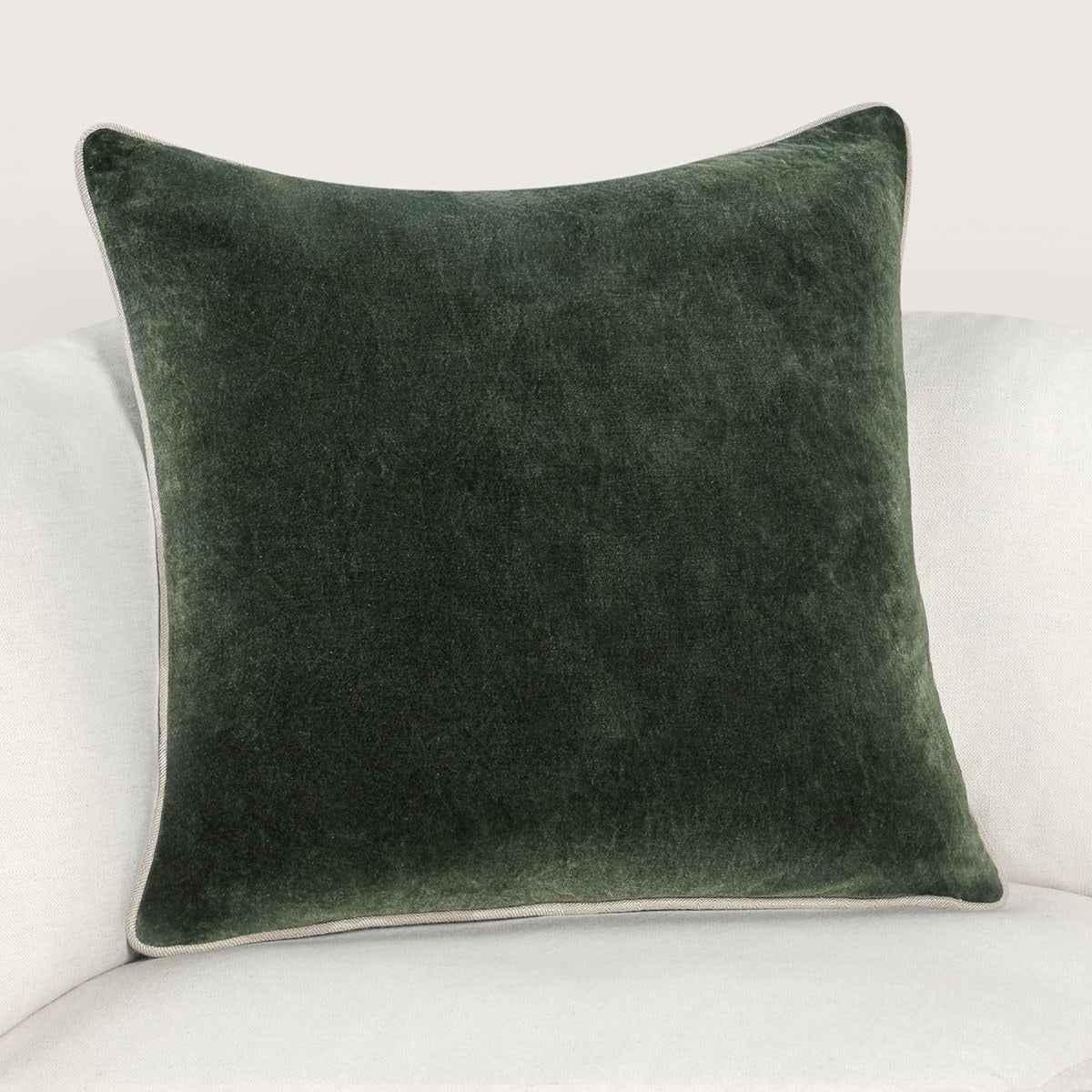 SLD Heirloom Forest Green Velvet Multiple Sizes Throw Pillow (Set of 2) by Classic Home at Eve Furniture