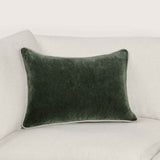 SLD Heirloom Forest Green Velvet Multiple Sizes Throw Pillow (Set of 2) by Classic Home at Eve Furniture