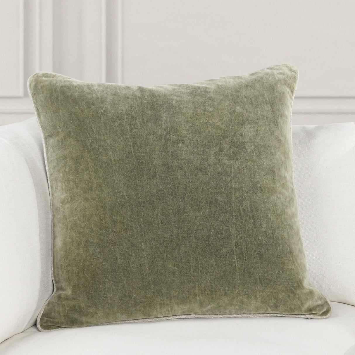 SLD Heirloom Moss Velvet Multiple Sizes Throw Pillow (Set of 2) by Classic Home at Eve Furniture