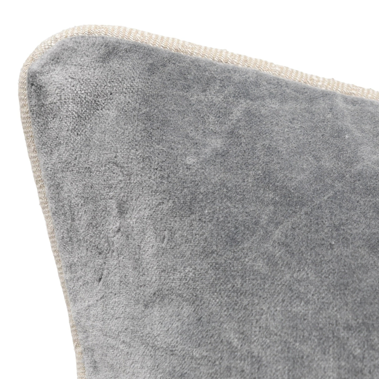 SLD Heirloom Stone Gray Velvet Multiple Sizes Throw Pillow (Set of 2) by Classic Home at Eve Furniture