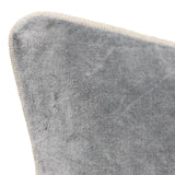 SLD Heirloom Stone Gray Velvet Multiple Sizes Throw Pillow (Set of 2) by Classic Home at Eve Furniture