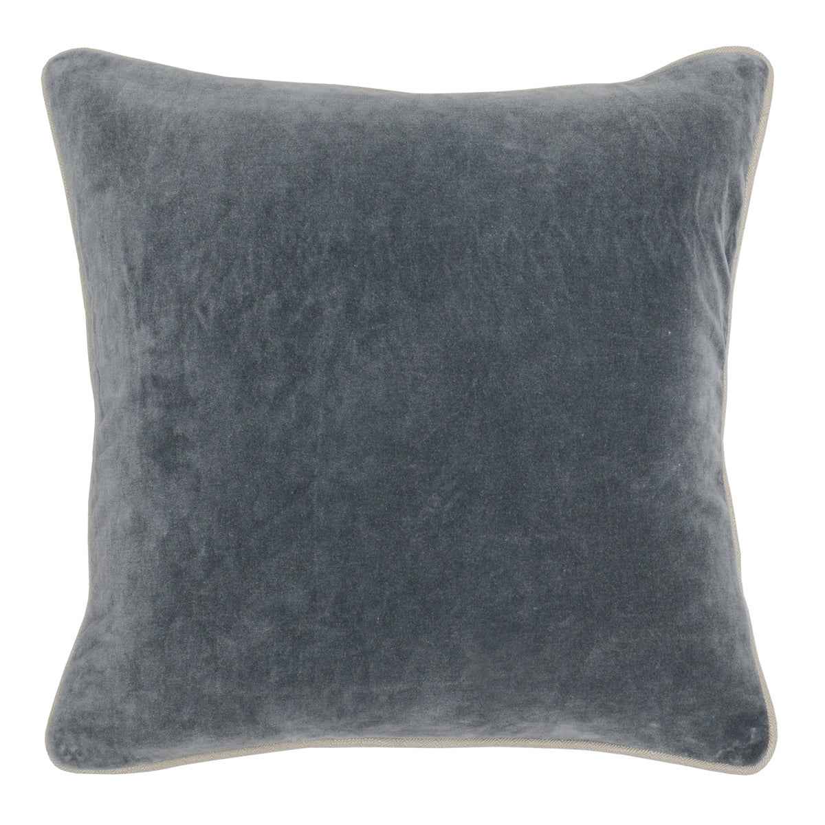 SLD Heirloom Stone Gray Velvet Multiple Sizes Throw Pillow (Set of 2) by Classic Home at Eve Furniture