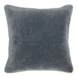 SLD Heirloom Stone Gray Velvet Multiple Sizes Throw Pillow (Set of 2) by Classic Home at Eve Furniture