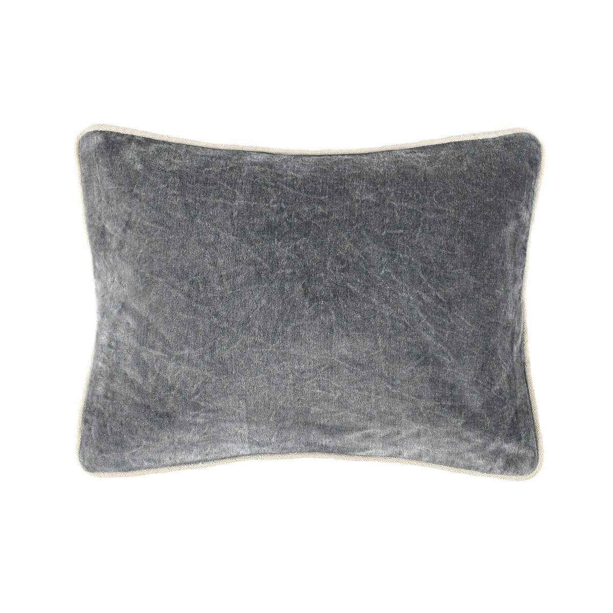 SLD Heirloom Stone Gray Velvet Multiple Sizes Throw Pillow (Set of 2) by Classic Home at Eve Furniture