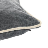 SLD Heirloom Stone Gray Velvet Multiple Sizes Throw Pillow (Set of 2) by Classic Home at Eve Furniture