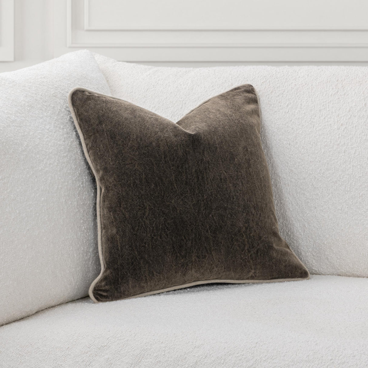 SLD Heirloom Velvet Dark Clove Throw Pillow (Set of 2) by Classic Home at Eve Furniture