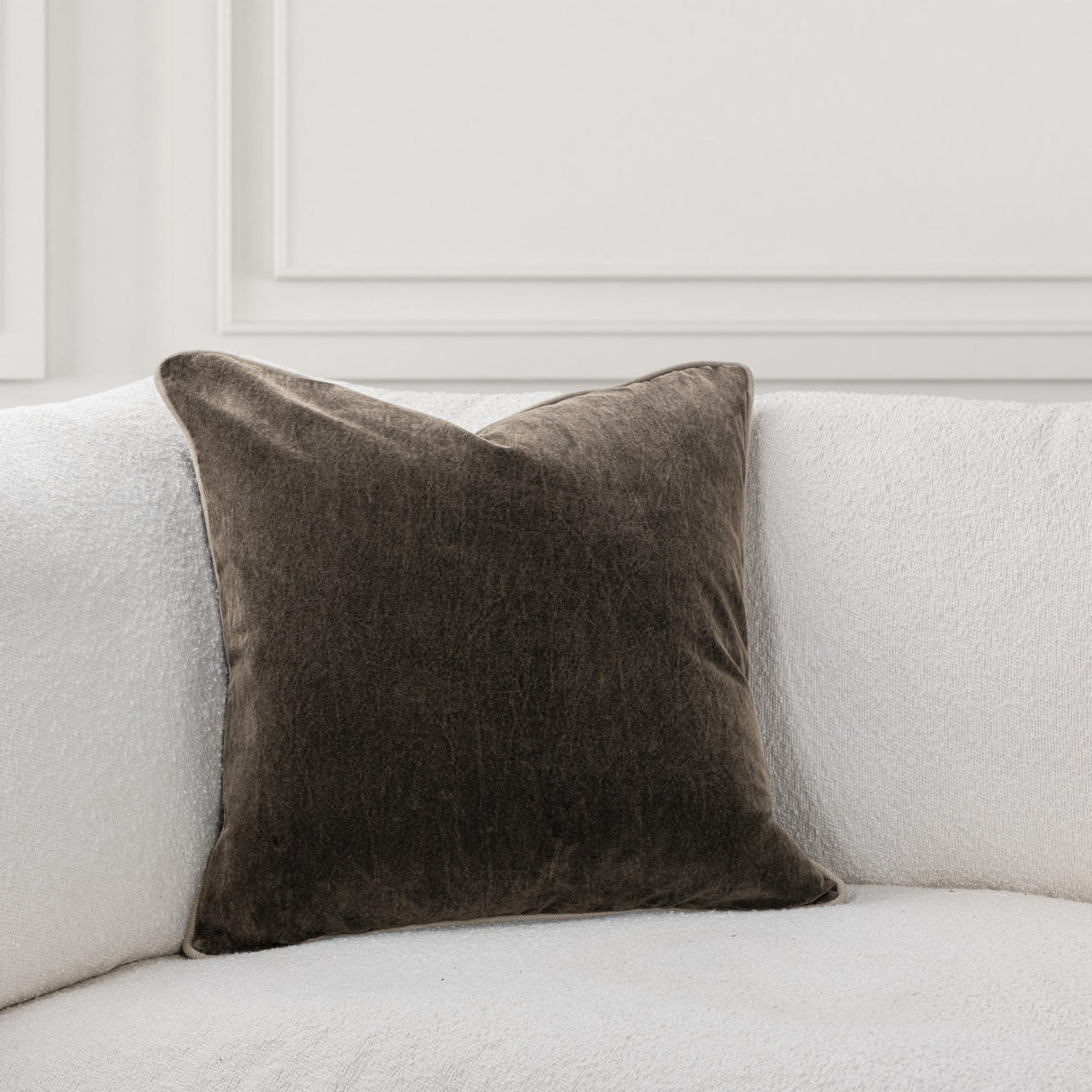 SLD Heirloom Velvet Dark Clove Throw Pillow (Set of 2) by Classic Home at Eve Furniture