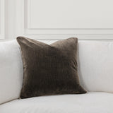 SLD Heirloom Velvet Dark Clove Throw Pillow (Set of 2) by Classic Home at Eve Furniture