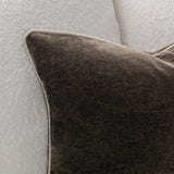 SLD Heirloom Velvet Dark Clove Throw Pillow (Set of 2) by Classic Home at Eve Furniture