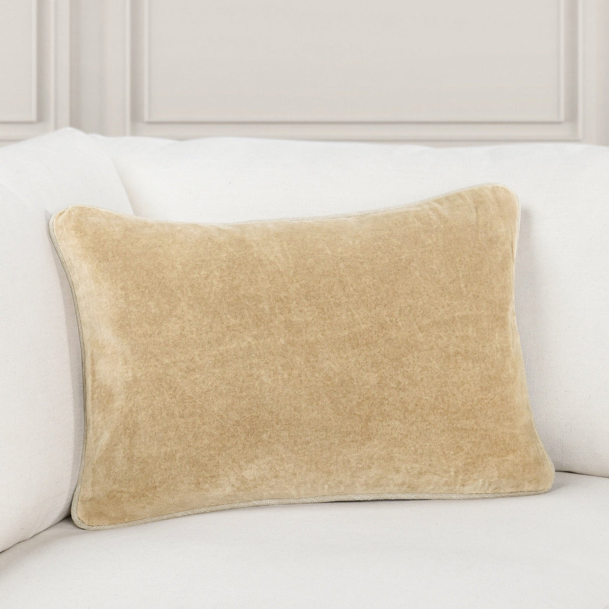 SLD Heirloom Wheat Velvet Multiple Sizes Throw Pillow (Set of 2) by Classic Home at Eve Furniture
