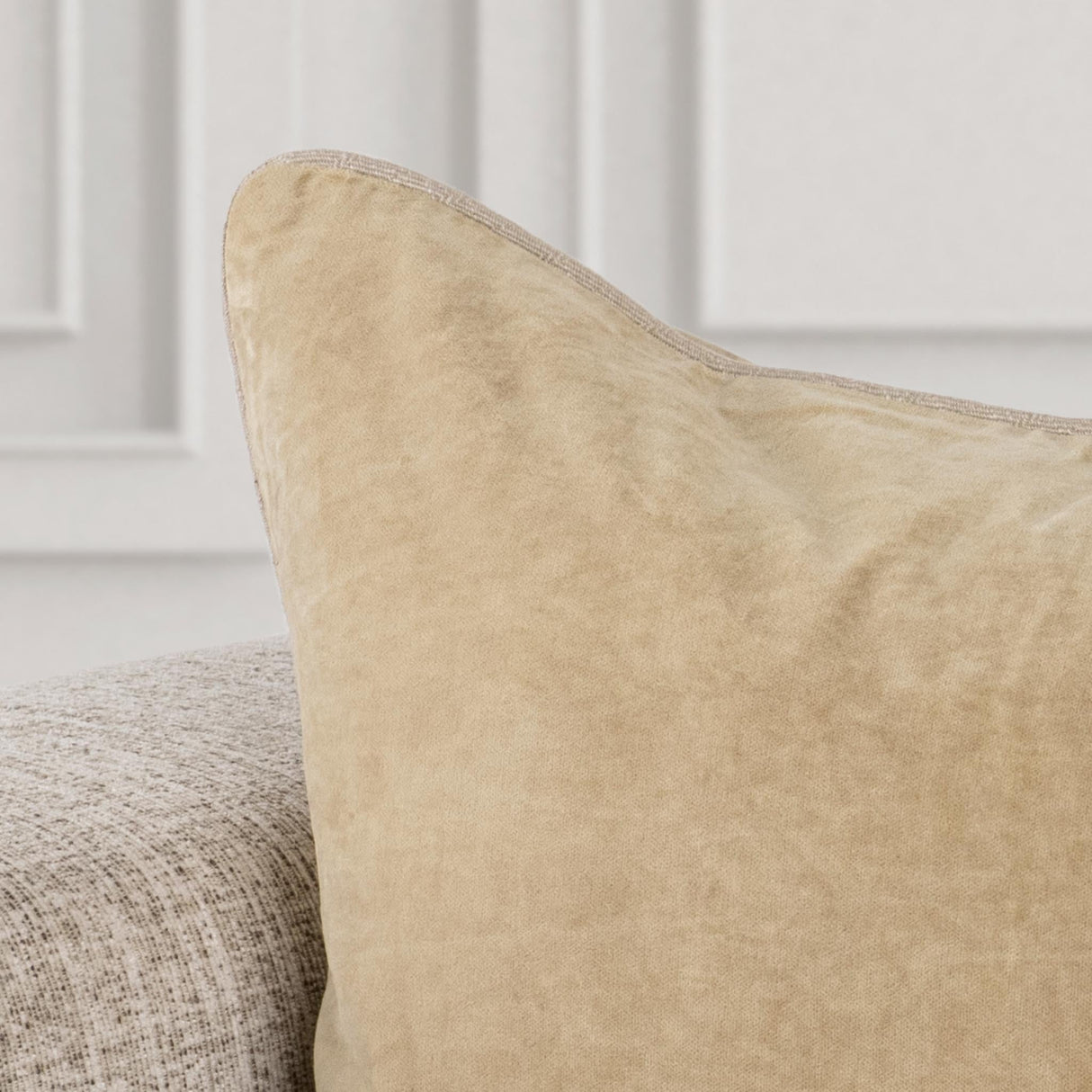 SLD Heirloom Wheat Velvet Multiple Sizes Throw Pillow (Set of 2) by Classic Home at Eve Furniture