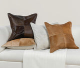 SLD Hide Canada Honey Tan 20x20 Throw Pillow (Set of 2) by Classic Home at Eve Furniture
