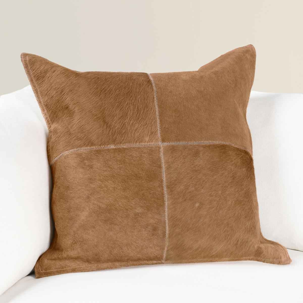 SLD Hide Canada Honey Tan 20x20 Throw Pillow (Set of 2) by Classic Home at Eve Furniture