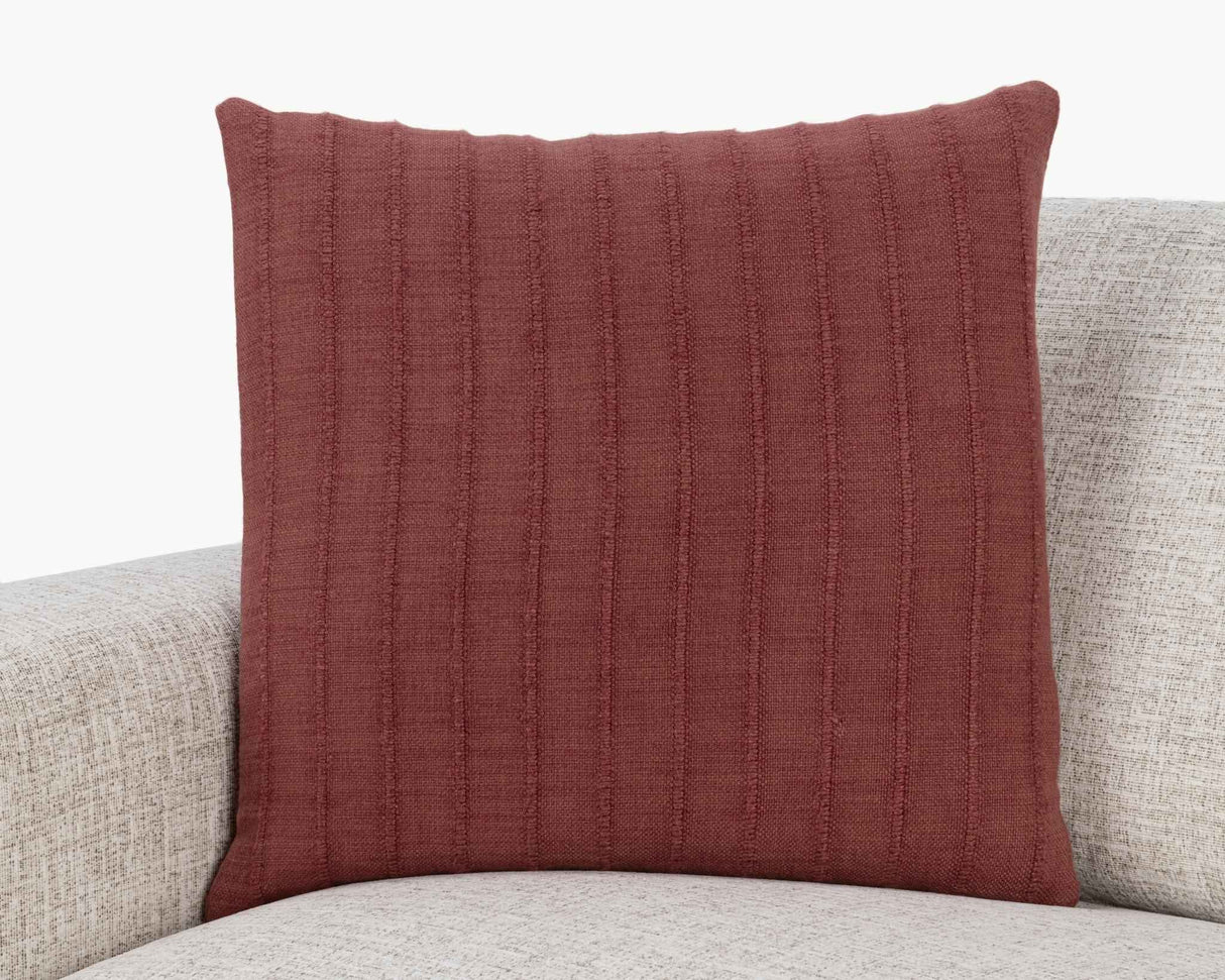 SLD Hunter Cherrywood Red 22x22 Throw Pillow (Set of 2) by Classic Home at Eve Furniture