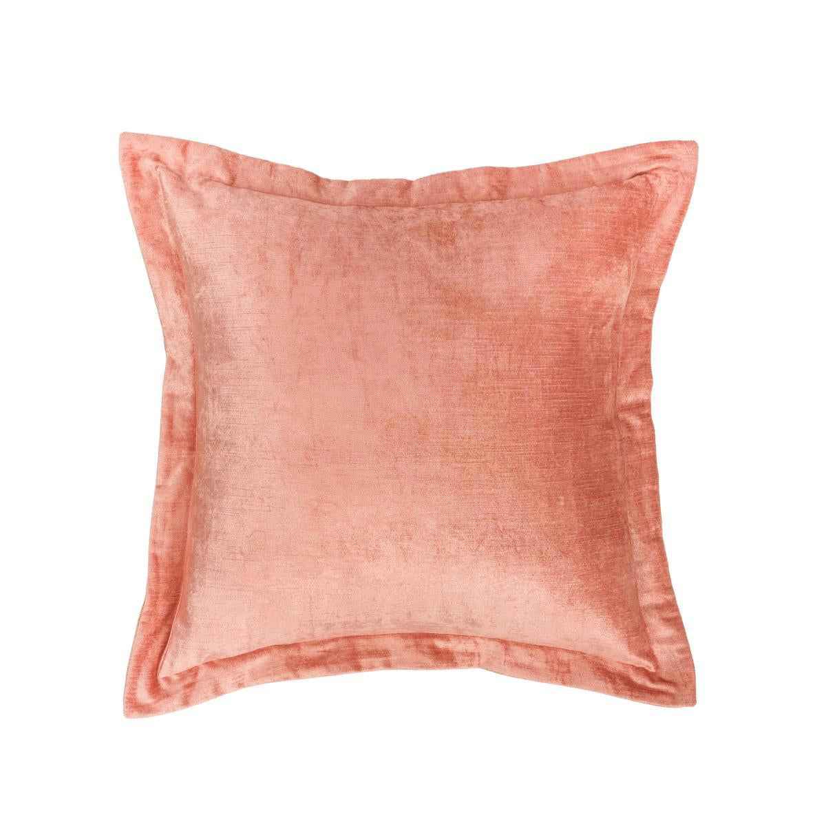 SLD Lapis Dusty Coral Velvet 22x22 Throw Pillow (Set of 2) by Classic Home at Eve Furniture