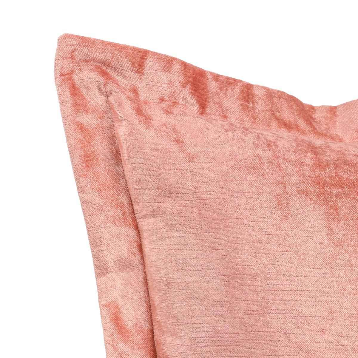 SLD Lapis Dusty Coral Velvet 22x22 Throw Pillow (Set of 2) by Classic Home at Eve Furniture