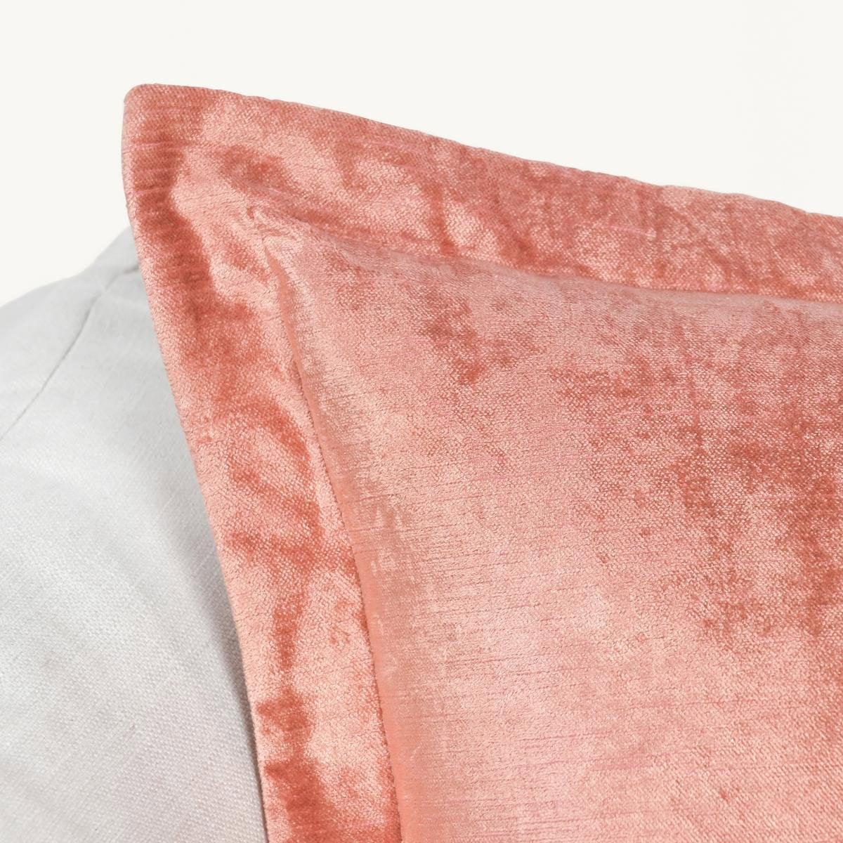 SLD Lapis Dusty Coral Velvet 22x22 Throw Pillow (Set of 2) by Classic Home at Eve Furniture