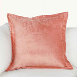 SLD Lapis Dusty Coral Velvet 22x22 Throw Pillow (Set of 2) by Classic Home at Eve Furniture