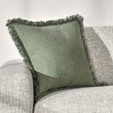 SLD Lauren Cedar Green 22x22 Throw Pillow (Set of 2) by Classic Home at Eve Furniture