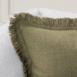 SLD Lauren Olive Green 22x22 Throw Pillow (Set of 2) by Classic Home at Eve Furniture