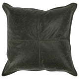 SLD Leather Acre Forest Green Multiple Sizes Throw Pillow (Set of 2) by Classic Home at Eve Furniture