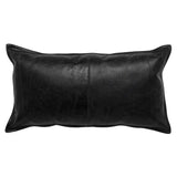 SLD Leather Dexter Onyx Multiple Sizes Throw Pillow (Set of 2) by Classic Home at Eve Furniture