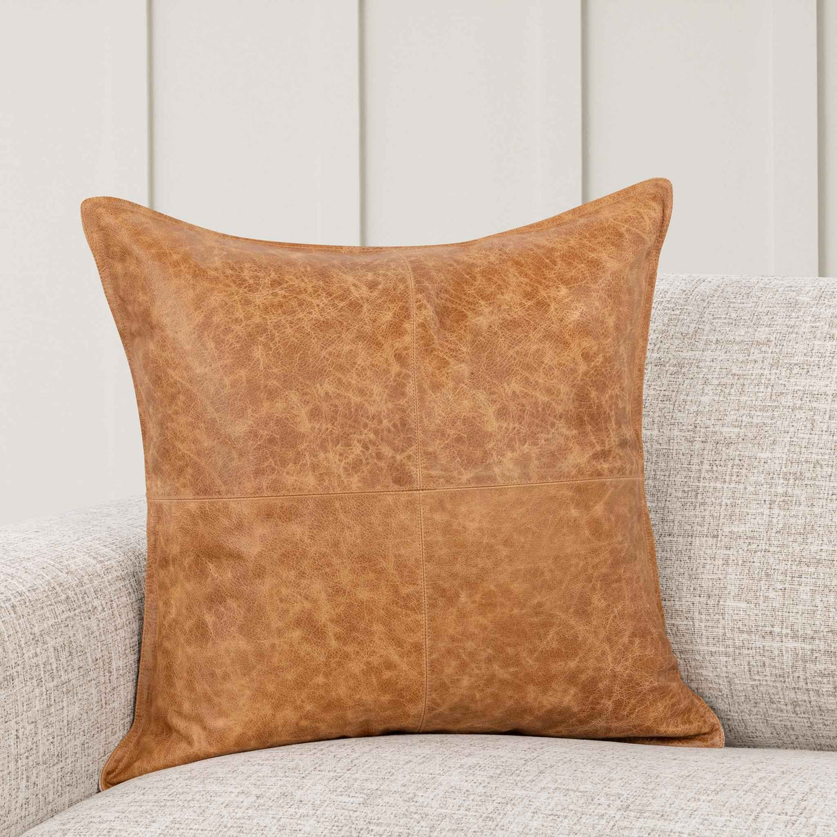 SLD Leather Dumont Chestnut Multiple Sizes Throw Pillow (Set of 2) by Classic Home at Eve Furniture