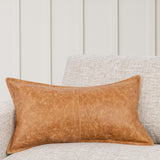SLD Leather Dumont Chestnut Multiple Sizes Throw Pillow (Set of 2) by Classic Home at Eve Furniture
