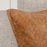 SLD Leather Dumont Chestnut Multiple Sizes Throw Pillow (Set of 2) by Classic Home at Eve Furniture