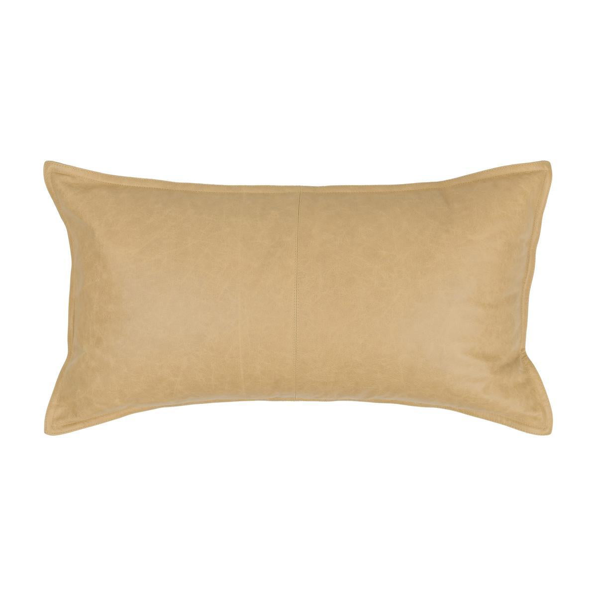 SLD Leather Golden Wheat Multiple Sizes Throw Pillow (Set of 2) by Classic Home at Eve Furniture