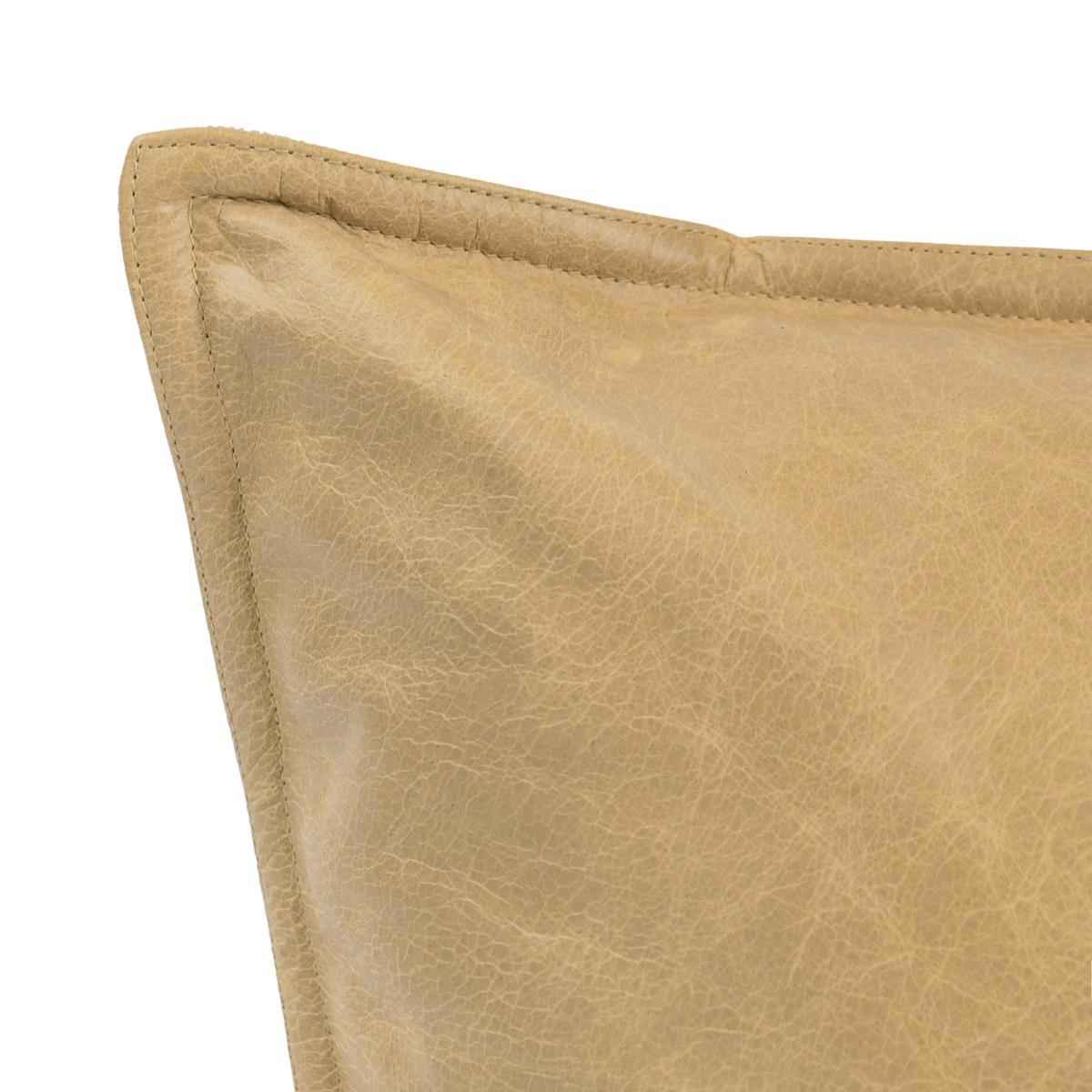 SLD Leather Golden Wheat Multiple Sizes Throw Pillow (Set of 2) by Classic Home at Eve Furniture