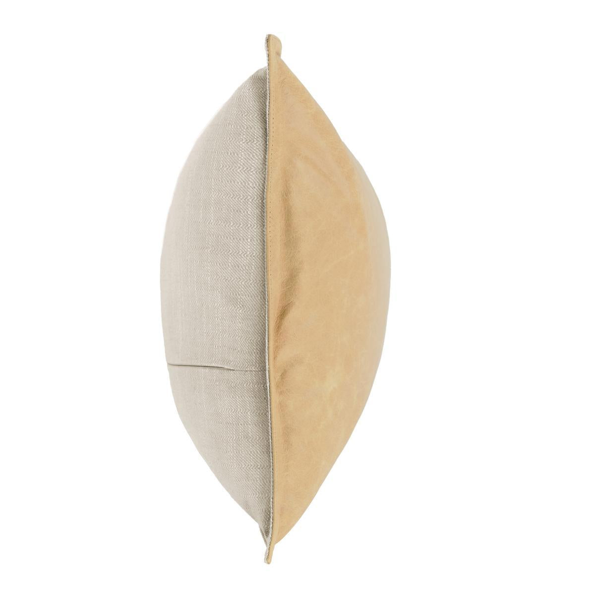 SLD Leather Golden Wheat Multiple Sizes Throw Pillow (Set of 2) by Classic Home at Eve Furniture