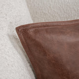 SLD Leather Kona Brown Multiple Sizes Throw Pillow (Set of 2) by Classic Home at Eve Furniture