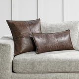 SLD Leather Parsons Cocoa Multiple Sizes Throw Pillow (Set of 2) by Classic Home at Eve Furniture